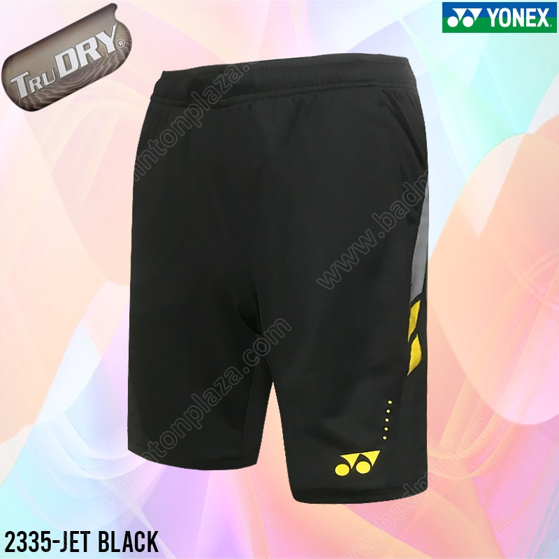 Yonex TruDRY 2335 EASY22 Men's Badminton Shorts Jet Black (2335-JB)
