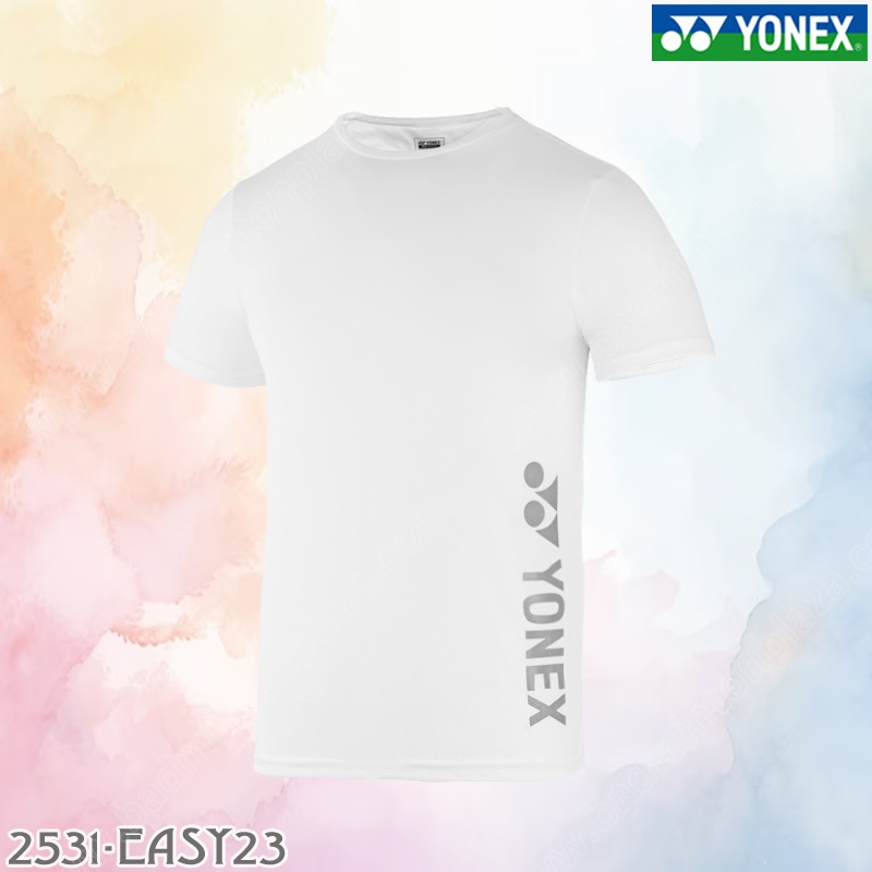 เสื้อยืดคอกลม โยเน็กซ์ 2531-EASY23 สีขาว/เงิน (2531-JBSL)