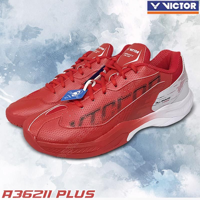 Victor A362II PLUS Badminton Shoes High Risk Red/Pearly White (A362IIPLUS-DA)