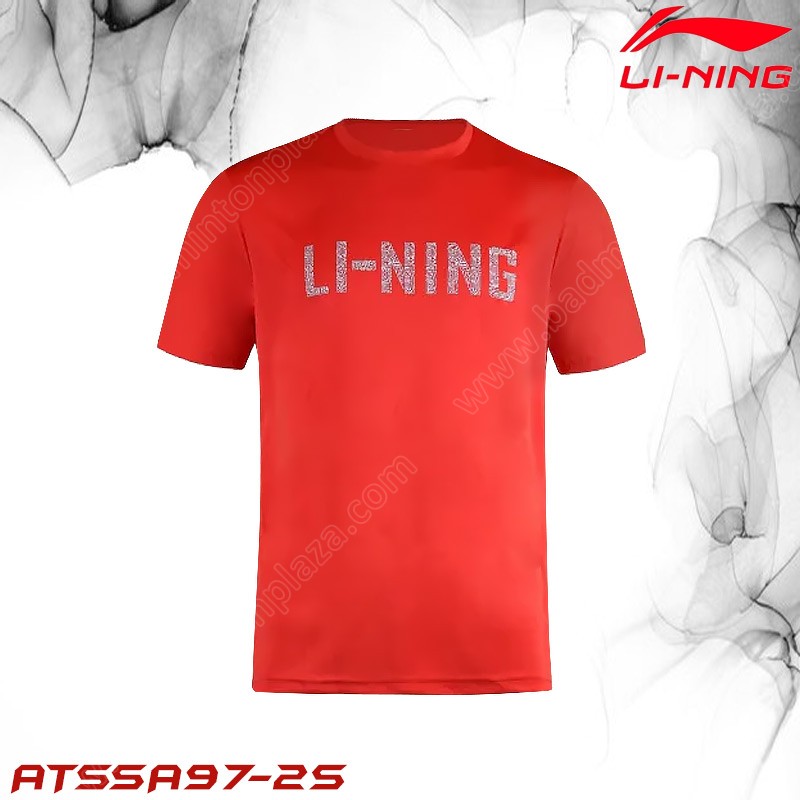 Li-Ning ATSSA97 Men's Round Neck T-Shirt Red (ATSS