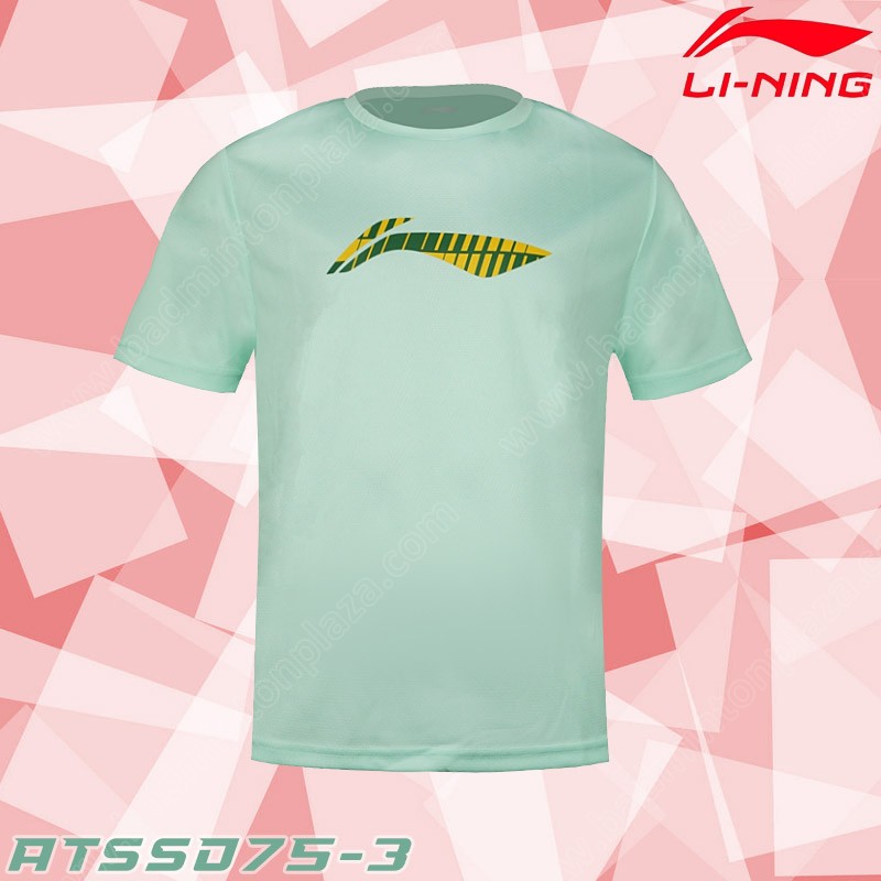 Li-Ning ATSSD75 Men's Round Neck T-Shirt Honey Dew (ATSSD75-3)