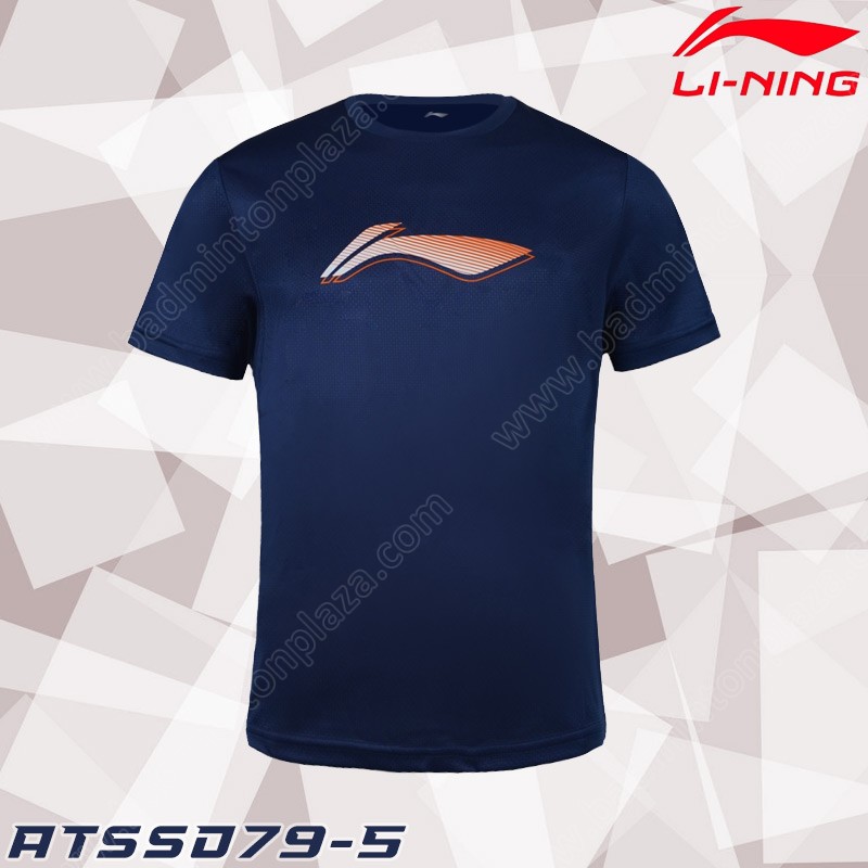 Li-Ning ATSSD79-5 Men's Training Round Neck T-Shirt Navy (ATSSD79-5)