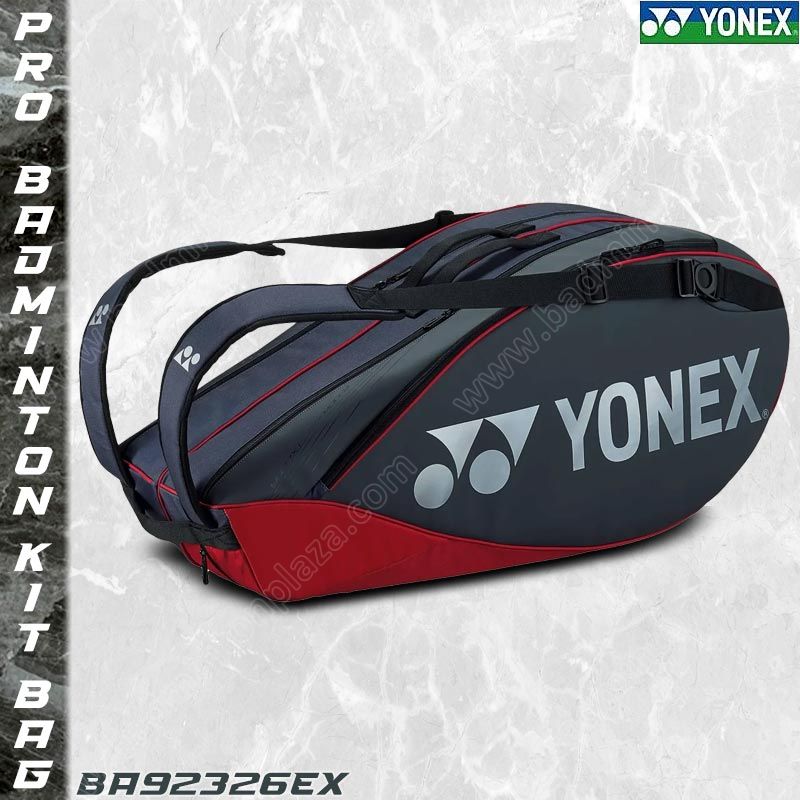 กระเป๋าแบดมินตัน Yonex BA92326EX 6Pcs Tournament สีเทา (BA92326EX-GRPR)