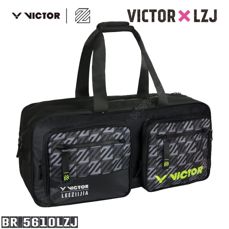 VICTOR 12-Piece Rectangular Racket Bag LZJ II Collection Black (BR5610LZJ-C)