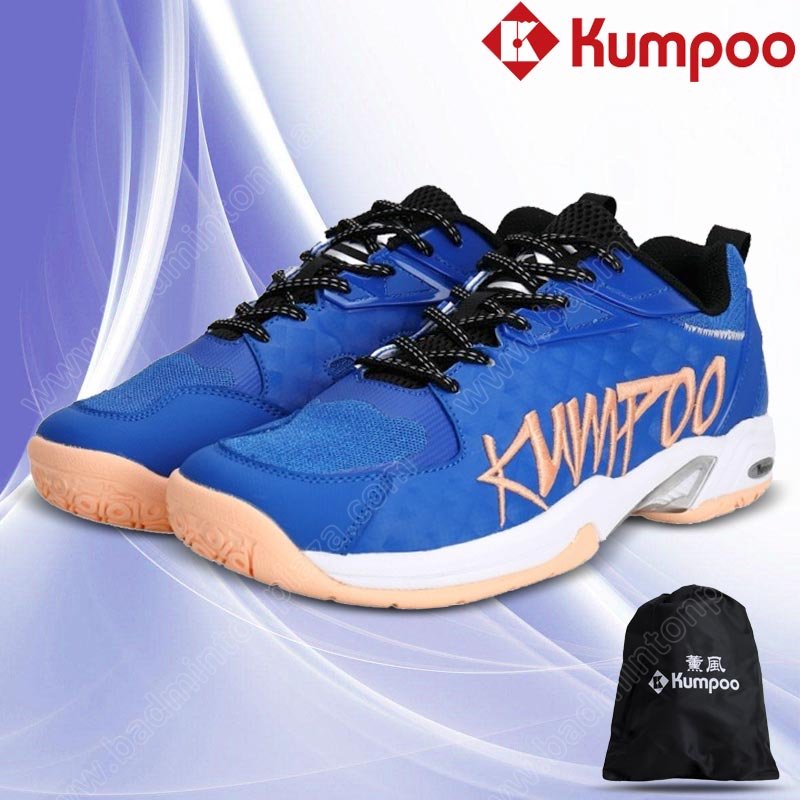รองเท้าแบดมินตัน Kumpoo KH-E75 สีน้ำเงิน (KH-E75-B