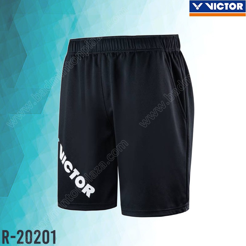 กางเกงกีฬาขาสั้นวิคเตอร์ รุ่น R-20201 สีดำ (R-20201C)