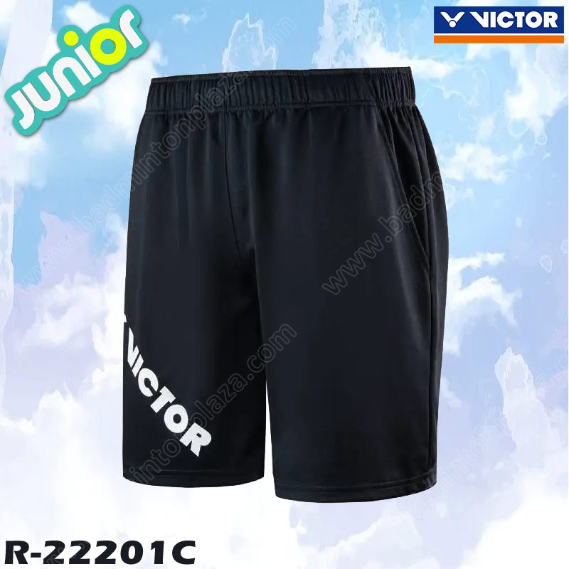 Victor R-22201 Junior Training Sports Shorts Black (R-22201C)