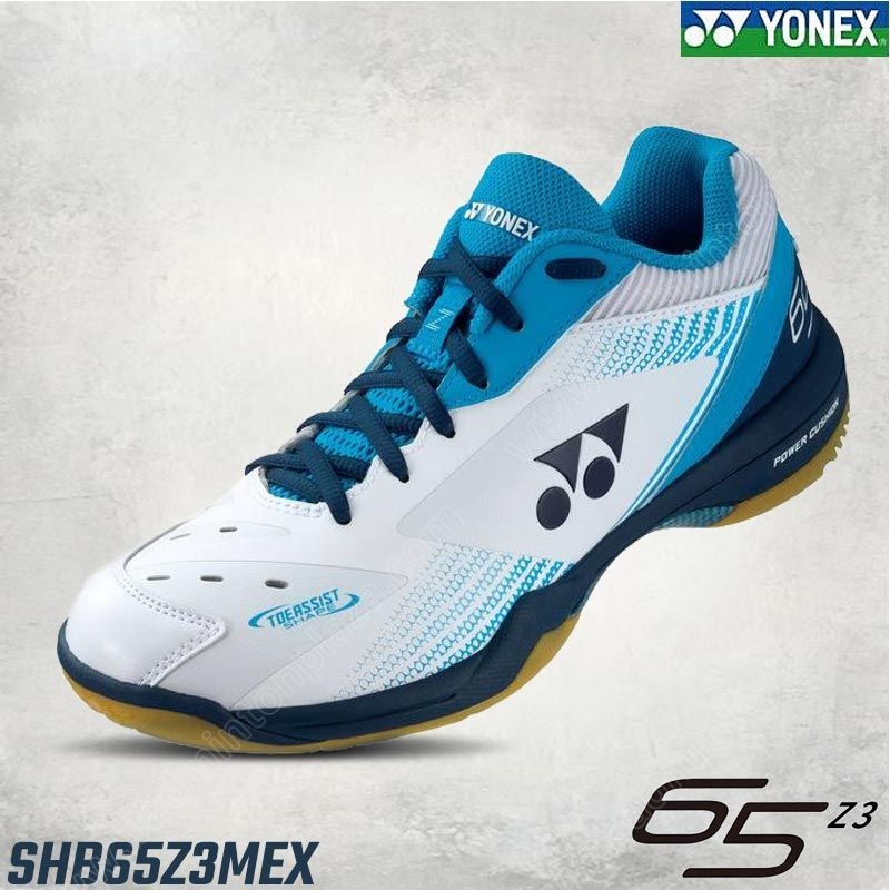 รองเท้าแบดมินตันโยเน็กซ์ POWER CUSHION 65 Z3  สีขาว/น้ำเงิน (SHB65Z3MEX-725)
