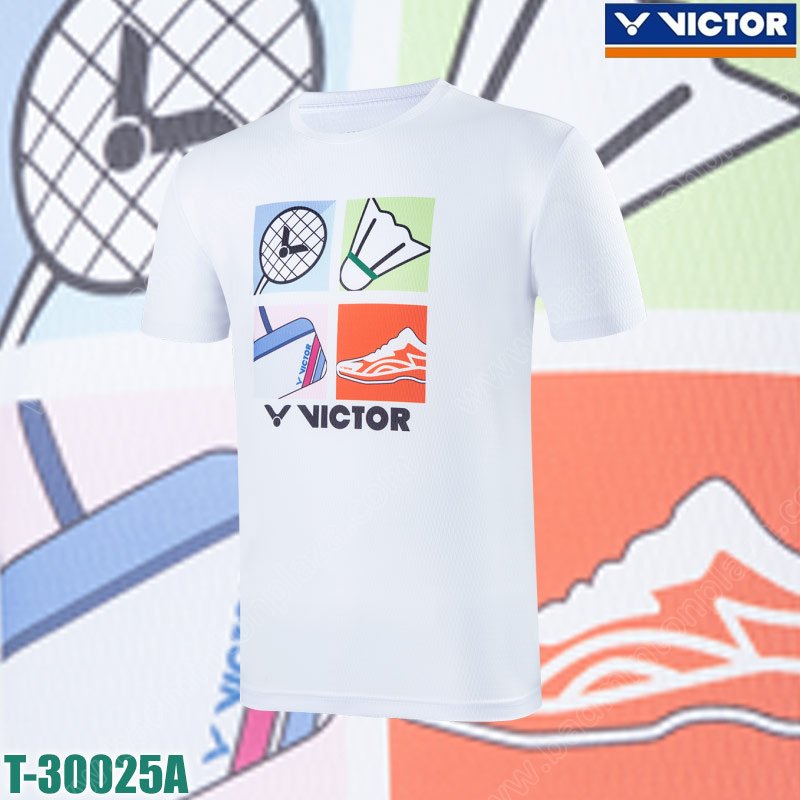VICTOR T-30025 Training Series T-Shirt White (T-30025A)