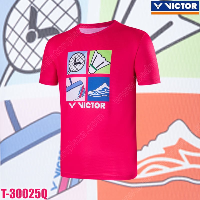 VICTOR T-30025 Training Series T-Shirt Rose Red (T
