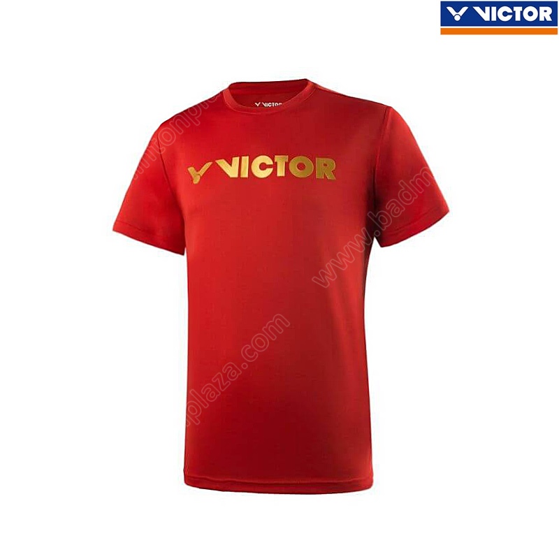เสื้อยืดคอกลม VICTOR 2019 สีแดง (T-95006D)