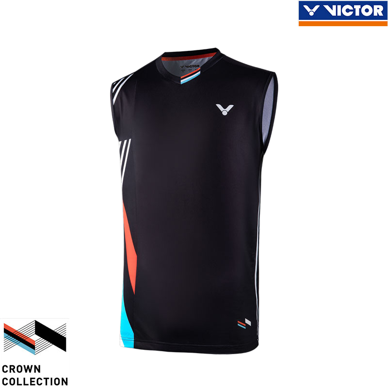 VICTOR 2021 Crown Colection Tournament Sleeveless Tee Black (T-CC101C)
