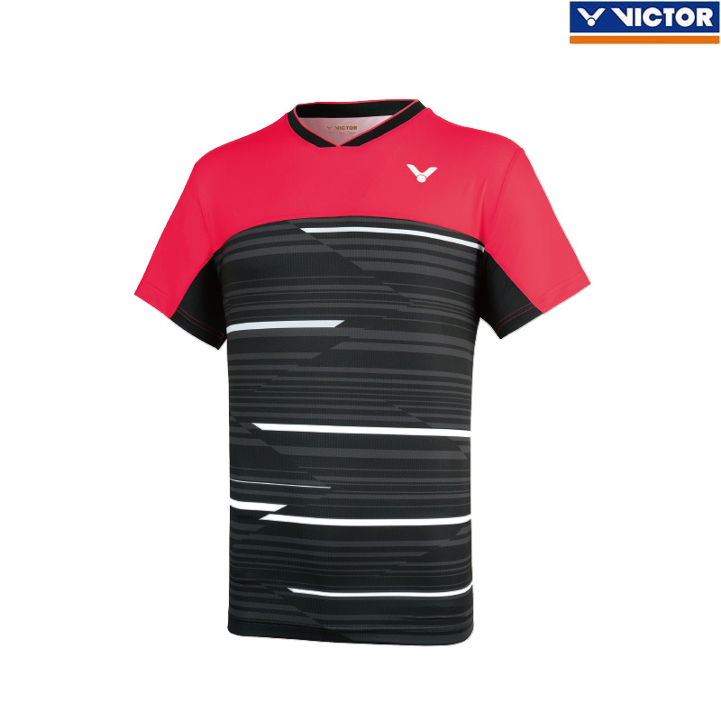 เสื้อยืดคอกลม VICTOR 2020 Tournament Series สีแดง