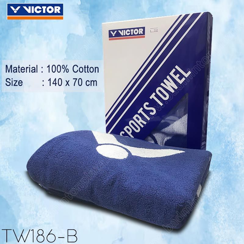 Victor Sports Towel 1.4m TW186 Blue (TW186-B)