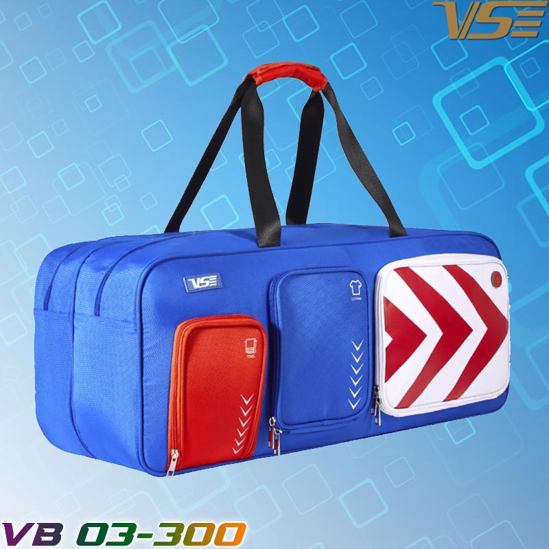 กระเป๋าแบดมินตันวีเอสทรงสี่เหลี่ยม O3-300 สีน้ำเงิ