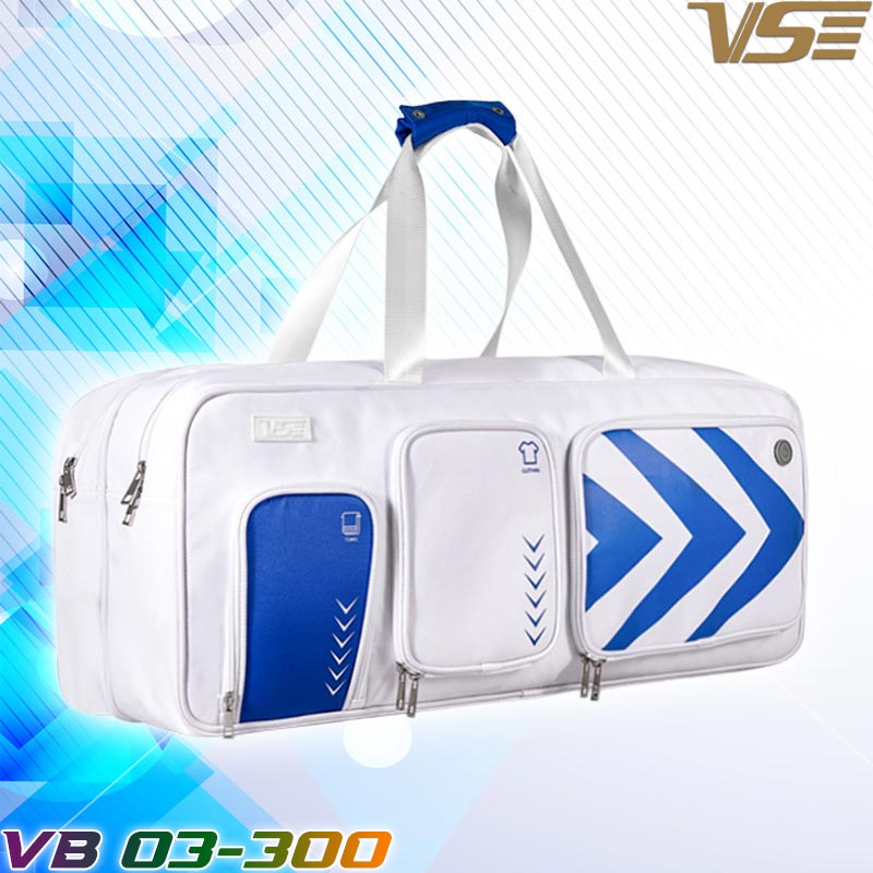 กระเป๋าแบดมินตันวีเอสทรงสี่เหลี่ยม O3-300 สีขาว (V