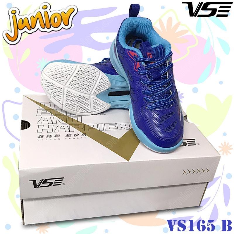 รองเท้าแบดมินตันเด็กเล็ก VS 165B สีน้ำเงิน (VS165J