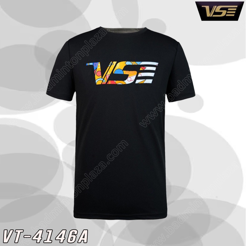 VS VT-4146 Sports Round Neck Tee Black (VT-4146A)