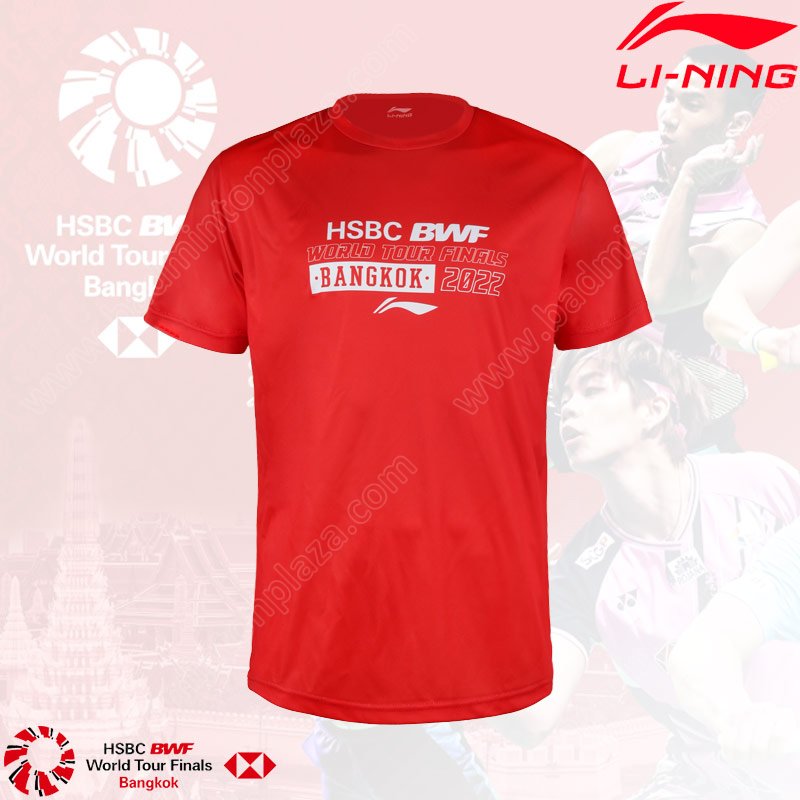 Li-Ning BWF World Tour Finals Bangkok 2022 T-Shirt Red (APWC001-1)
