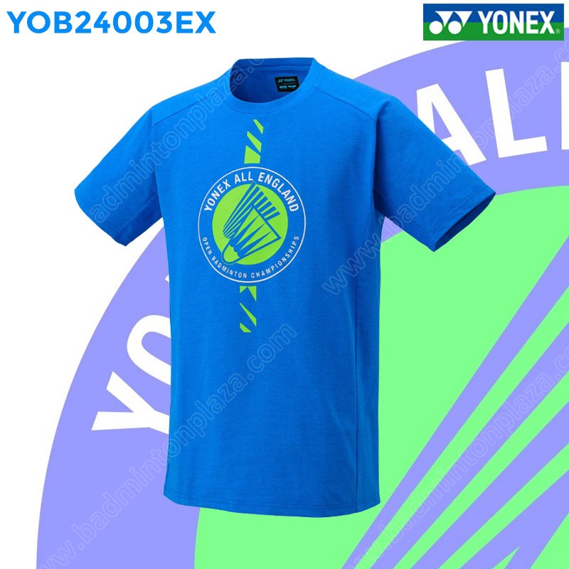 เสื้อยืดคอกลมโยเน็กซ์ ที่ระลึก All Enland 2024 สีน้ำเงิน (YOB24003EX-BL)