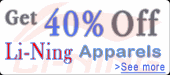 Li-Ning Apparels 40% Off