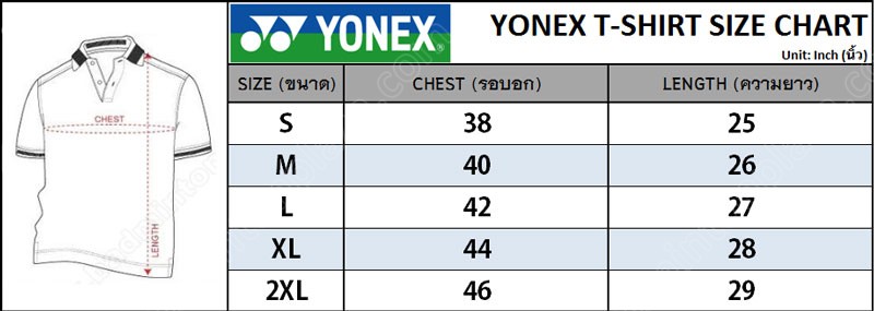 YONEX-ROUND-NECK-TEE-SIZE-CHART