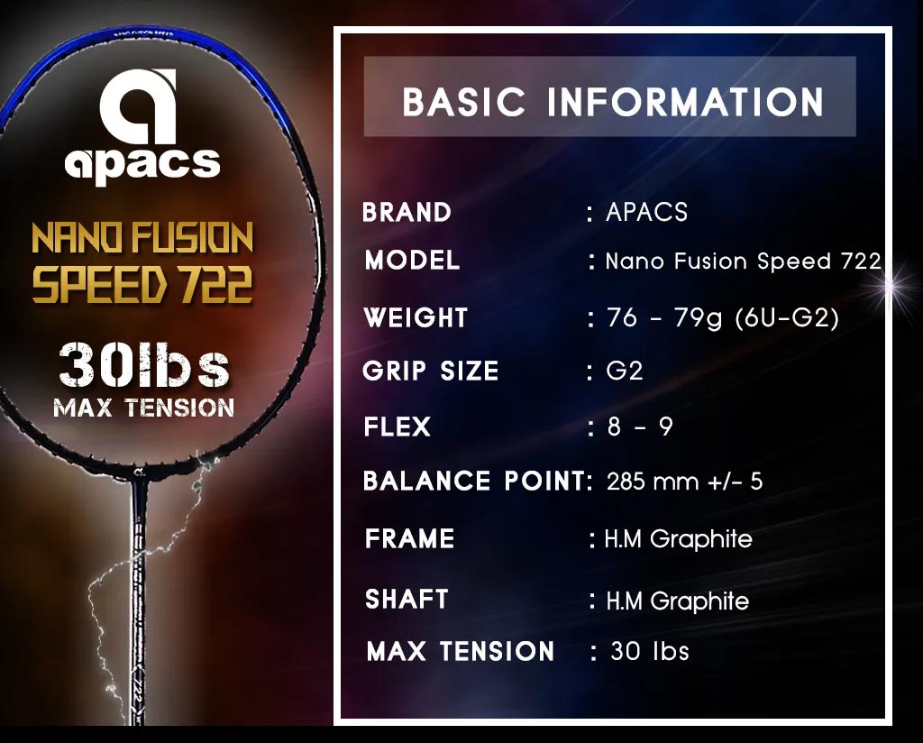 APACS Nano Fusion Speed 722