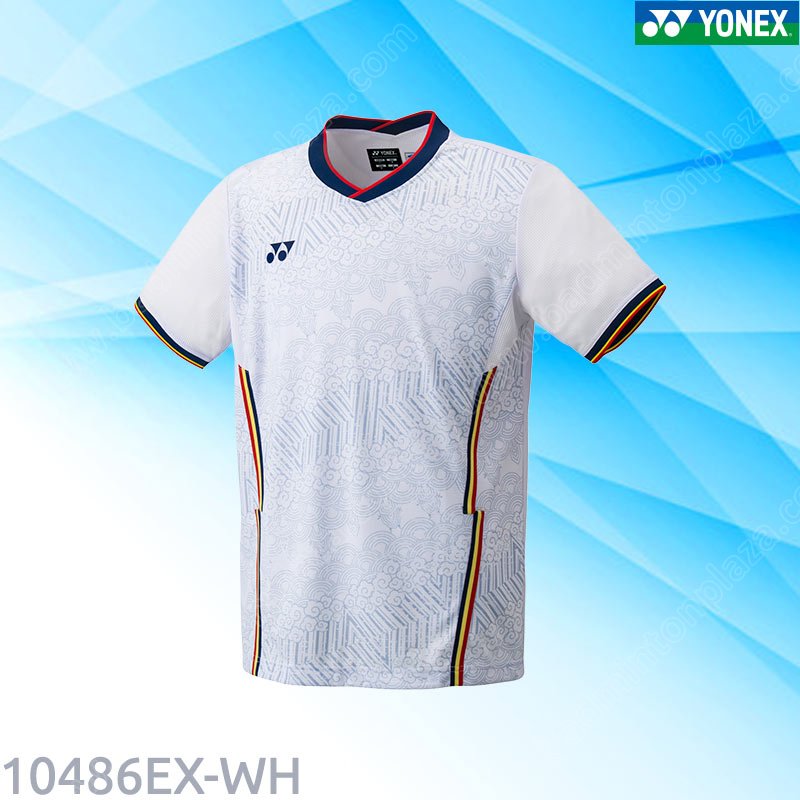 เสื้อยืดแขนสั้น โยเน็กซ์ 10486 ชุดทีมชาติจีน สีขาว (10486EX-WH)