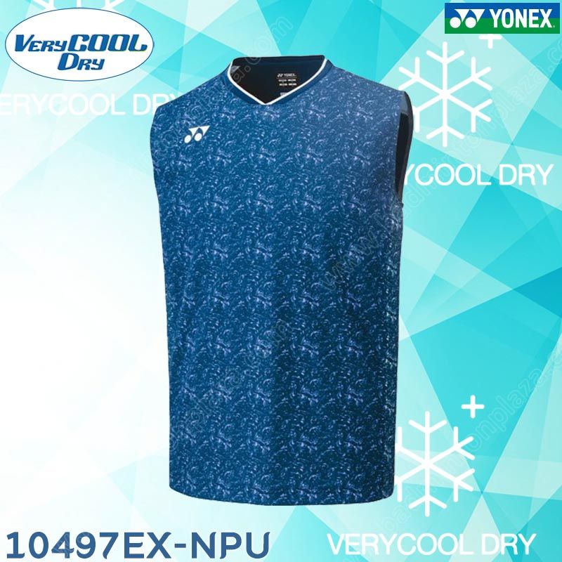 เสื้อยืดแขนกุดโยเน็กซ์ 10497EX ชุดทีมชาติญี่ปุ่น สีน้ำเงิน-ม่วง (10497EX-NPU)