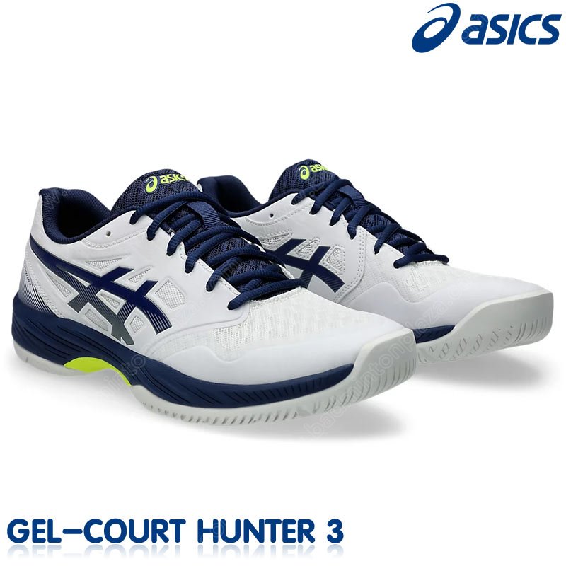 รองเท้าแบดมินตัน ASICS GEL-COURT HUNTER 3 สีขาว/น้