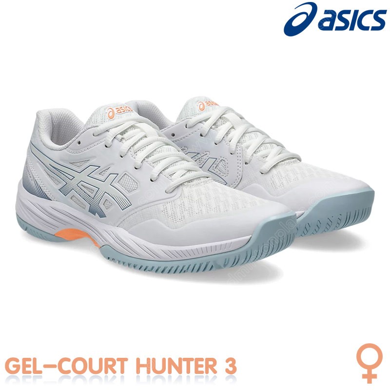 รองเท้าแบดมินตัน ASICS GEL-COURT HUNTER 3 สีขาว/เท