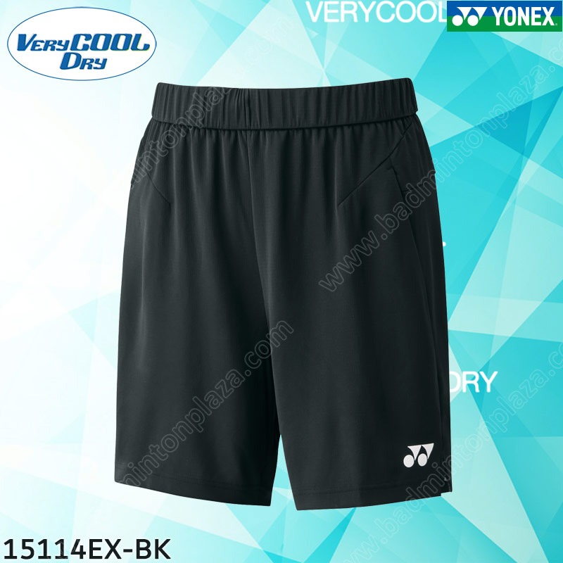 YONEX MEN'S SHORTS 15114EX BLACK (151114EX-BK)