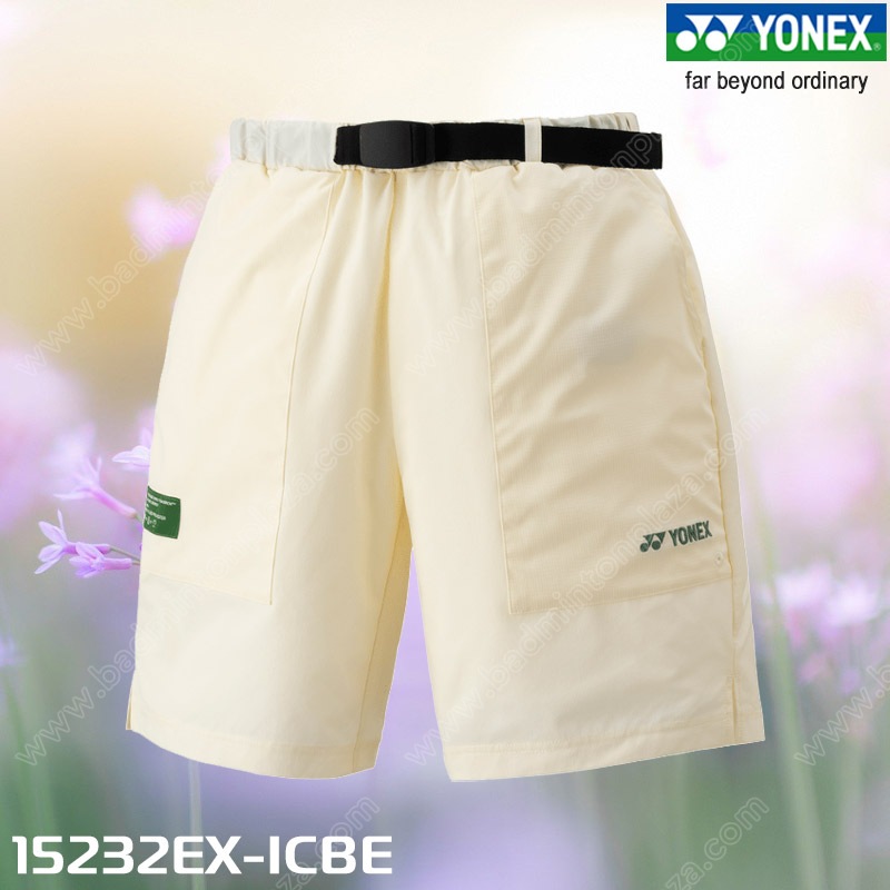 YONEX NATURAL SERIES UNISEX SHORTS ICE BEIGE (1523
