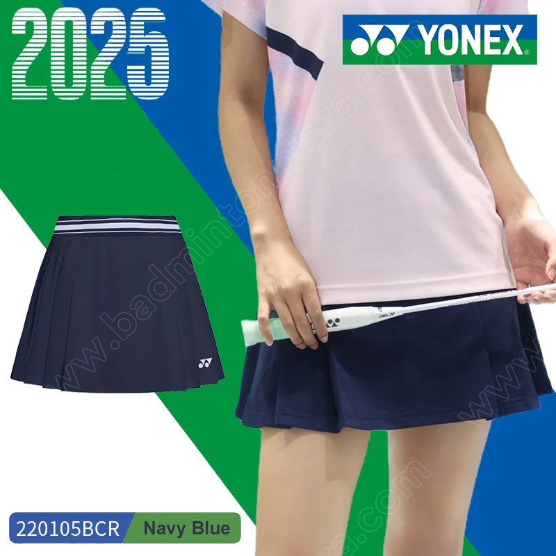 YONEX 22015BCR Sports Skirt with Inner Shorts Navy Blue (220105BCR-019)