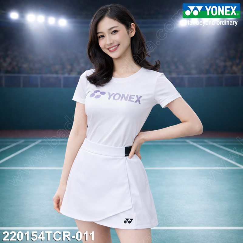 YONEX 220154TCR Sports Skirt with Safty Pants Whit
