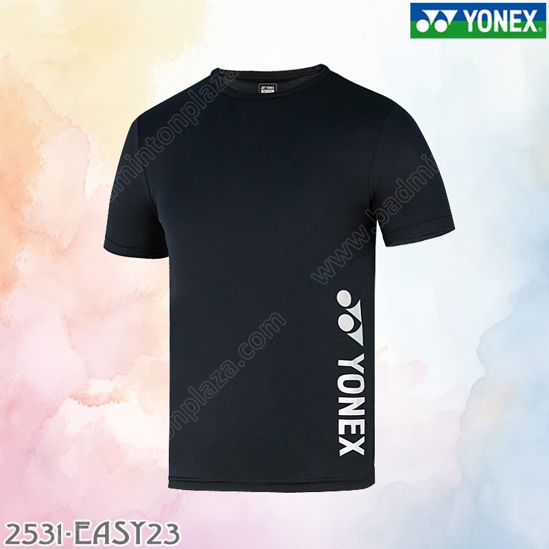เสื้อยืดคอกลม โยเน็กซ์ 2531-EASY23 สีดำ/เงิน (2531