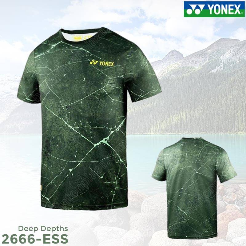 Yonex 2666-ESS Men Round Neck T-Shirt Deep Depths