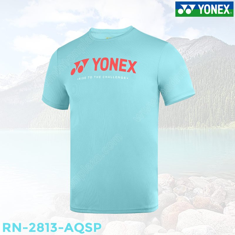 YONEX MEN ROUND NECK T-SHIRT AQUA SPLASH (2813-AQS