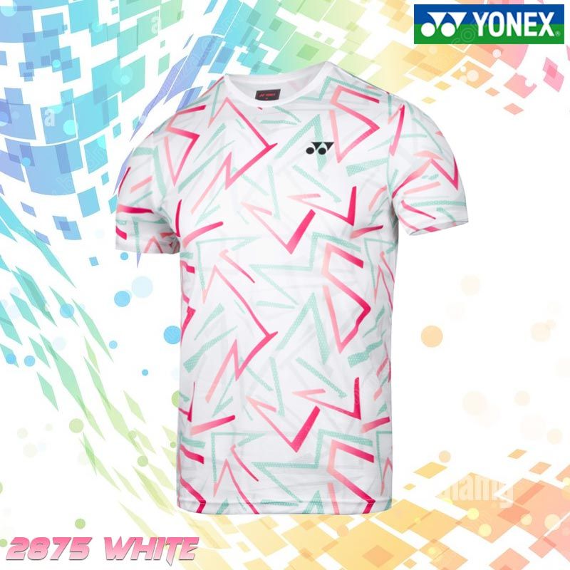 YONEX UNISEX ROUND NECK SHIRT 2875 WHITE (2875SG-W
