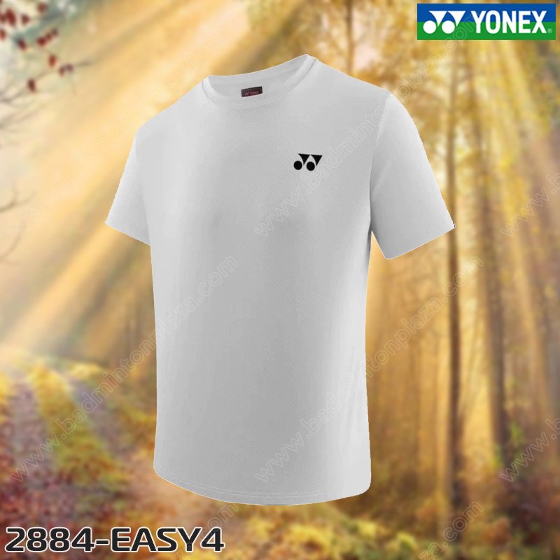 Yonex 2884 Men's Round Nect Sport Tee White (RM-28