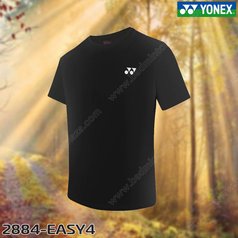 Yonex 2884 Men's Round Nect Sport Tee Jet Black (R