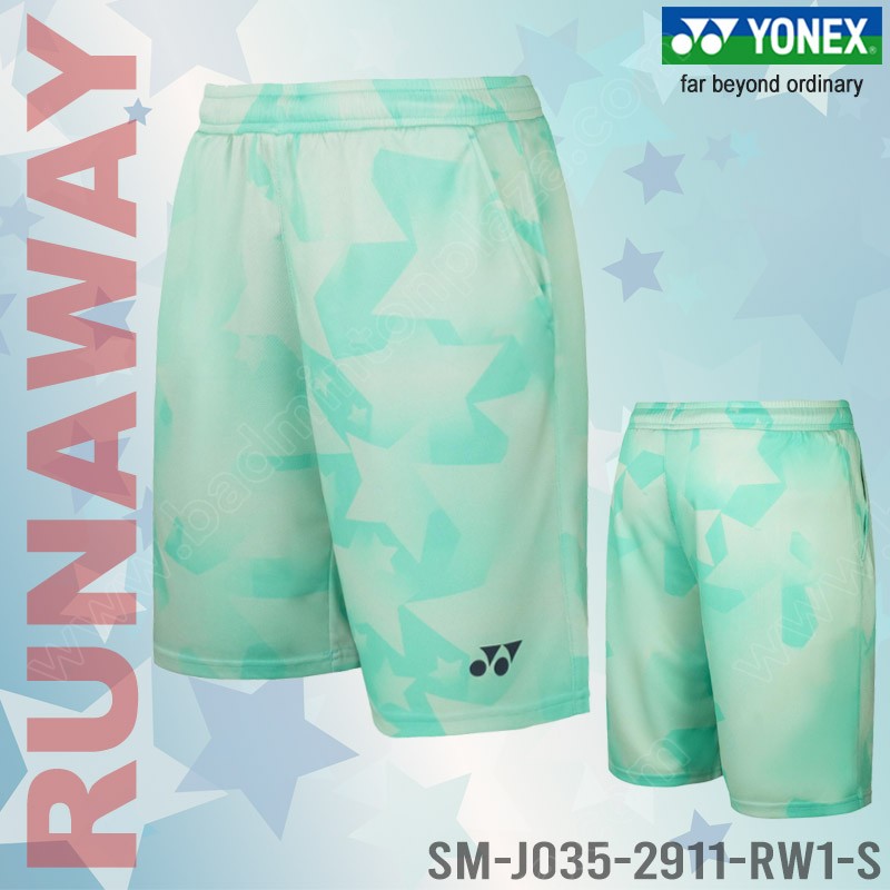 Yonex 2911 Run Away Men Sports Shorts Spearmint (2911-RW1-BB)