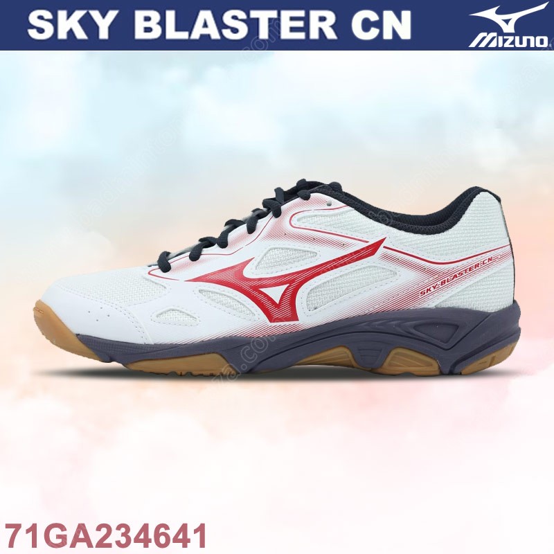 MIZUNO Badminton Shoes SKY BLASTER CN White/Red (7
