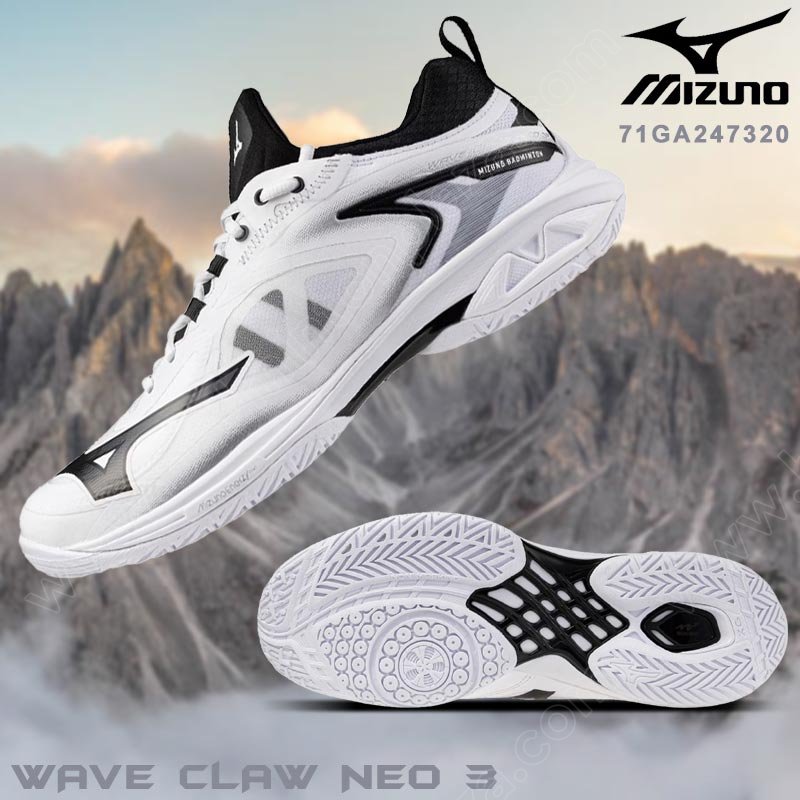 MIZUNO WAVE CLAW NEO 3 Unisex  White/Black (71GA247320)