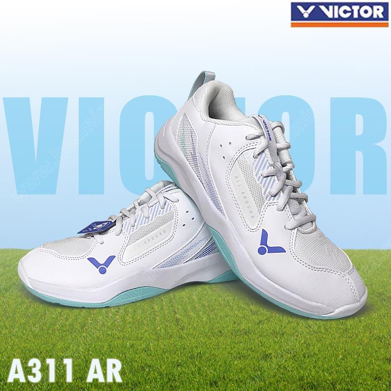 Victor A311 Badminton Shoes White/Aqua Green (A311
