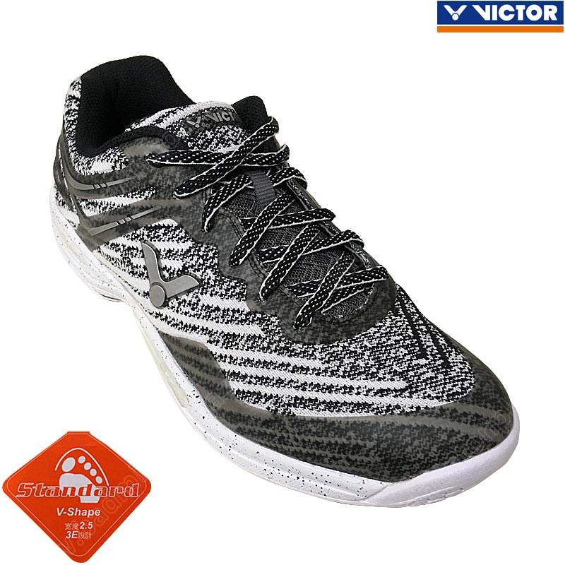 Victor Badminton Chaussures Unisexe Gris Racquet Raquette Volant Neuf avec étiquettes A922 AC 