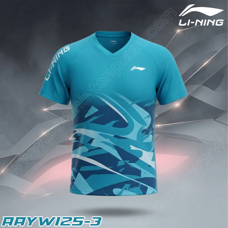 Li-Ning AAYW125 Men's Round Neck T-Shirt Blue (AAYW125-3)