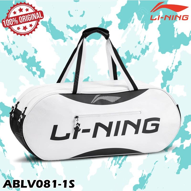 Li-Ning ABLV081 Professional Racket Bag White/Black (ABLV081-1S)
