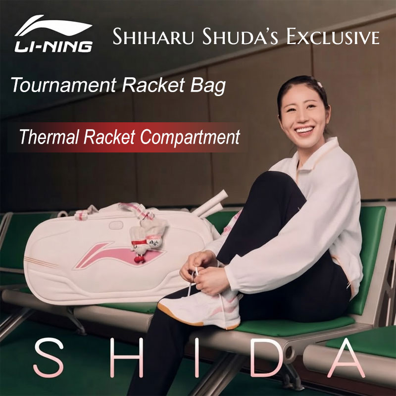 Li-Ning Chiharu Shida Rectangular Badminton Bag White (ABLW117-1)