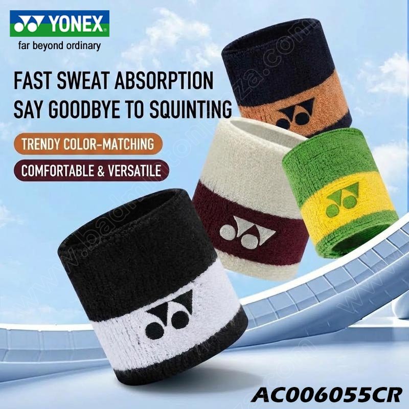 YONEX AC006055CR Professional Sports Wristband (AC00605CR)